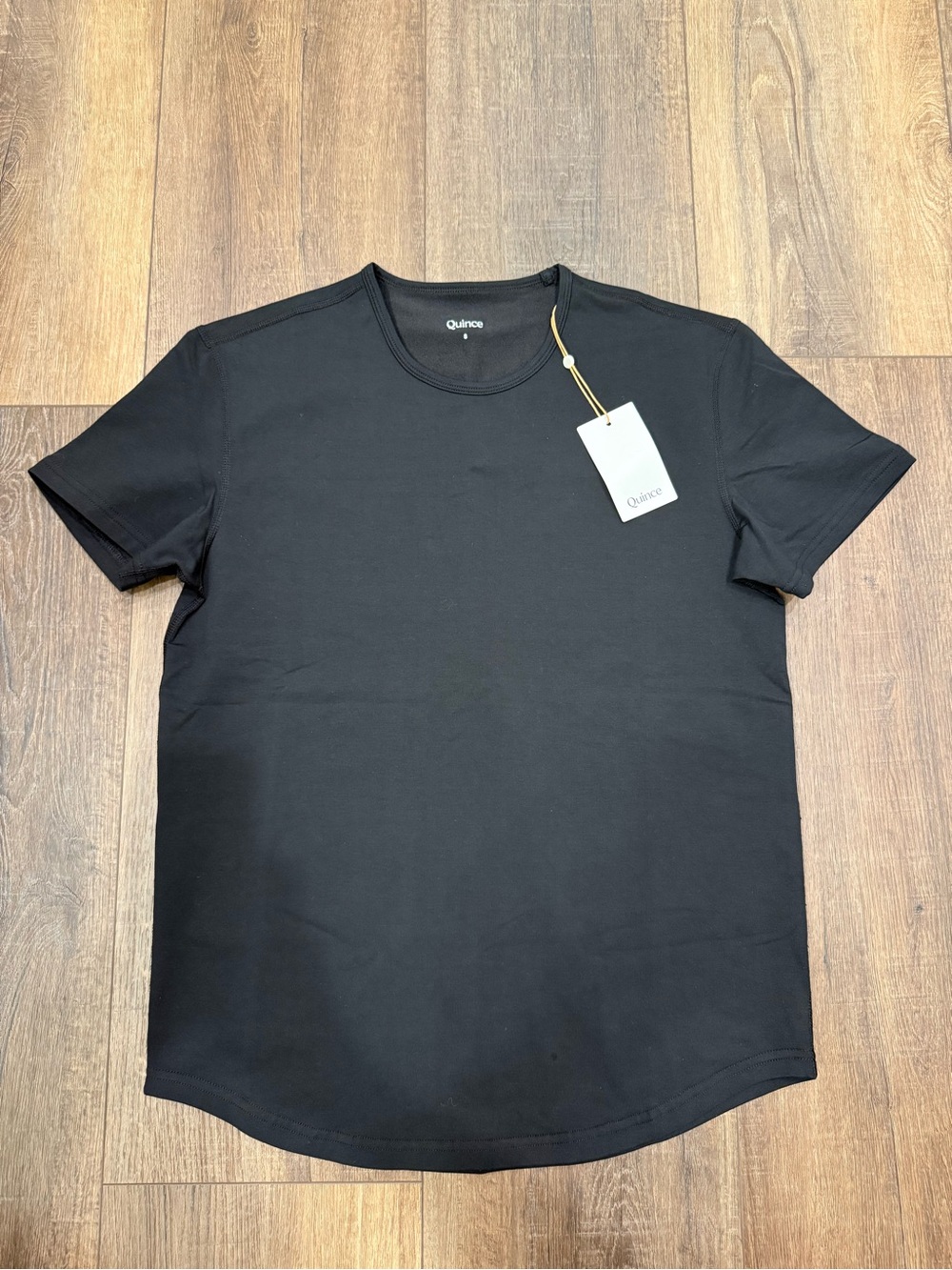 NWT Quince Flex Curve Crewneck Tee men’s small black